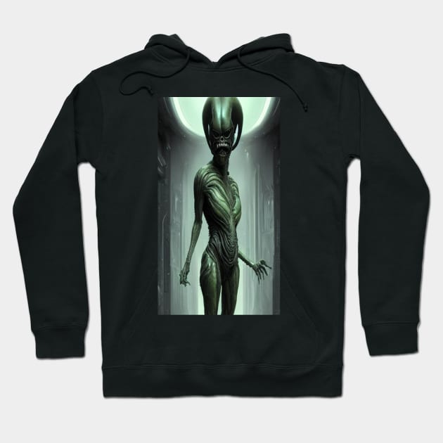 Xenomorph Queen Nostromo Xenomorphs Hoodie by Macy XenomorphQueen